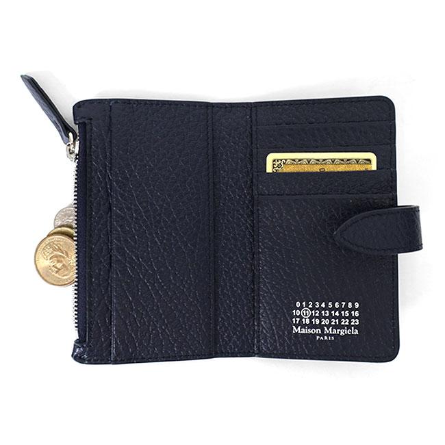小銭入れつきメゾンマルジェラグレイニーカーフ　カードホルダー メゾン マルジェラ MAISON MARGIELA S56UI0128 P4455 カードケース