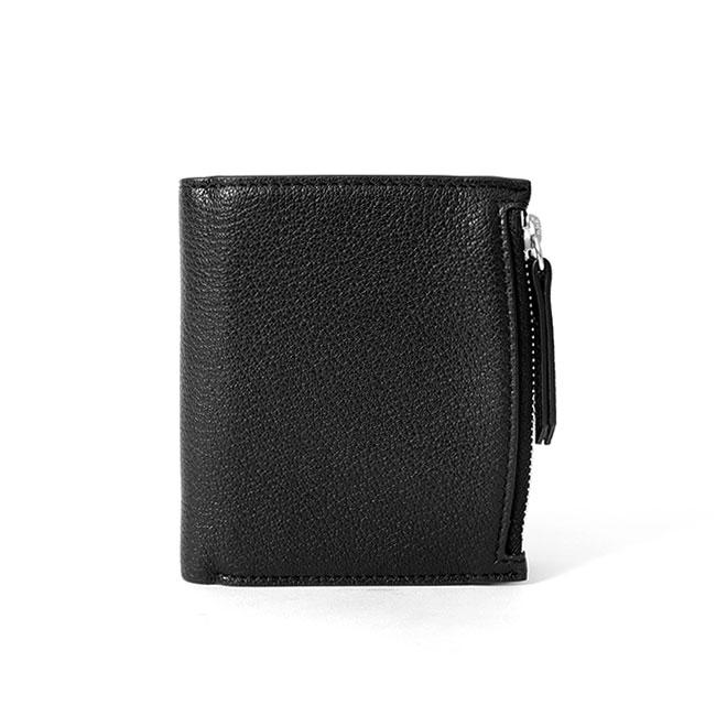 Maison Margiela 二折り財布 レザー 黒 Maison Margiela メゾンマルジェラ 2つ折り財布 小銭入れ付き
