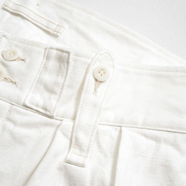 Nigel Cabourn ナイジェルケーボン BRITISH ARMY PANT ホワイトデニム ブリティッシュアーミーパンツ 80520050031 白 カーゴパンツ メンズの画像