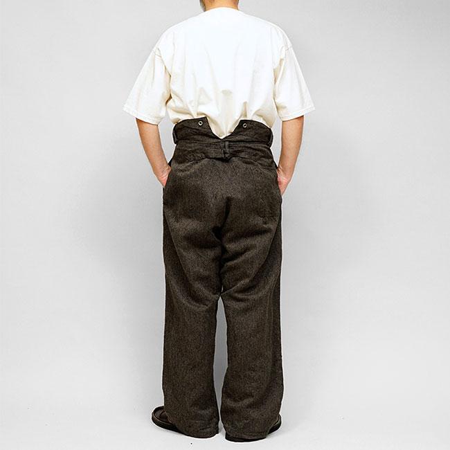 Nigel Cabourn ナイジェルケーボン フレンチワーク ワイドパンツ リネン 80520050002 麻 メンズの画像