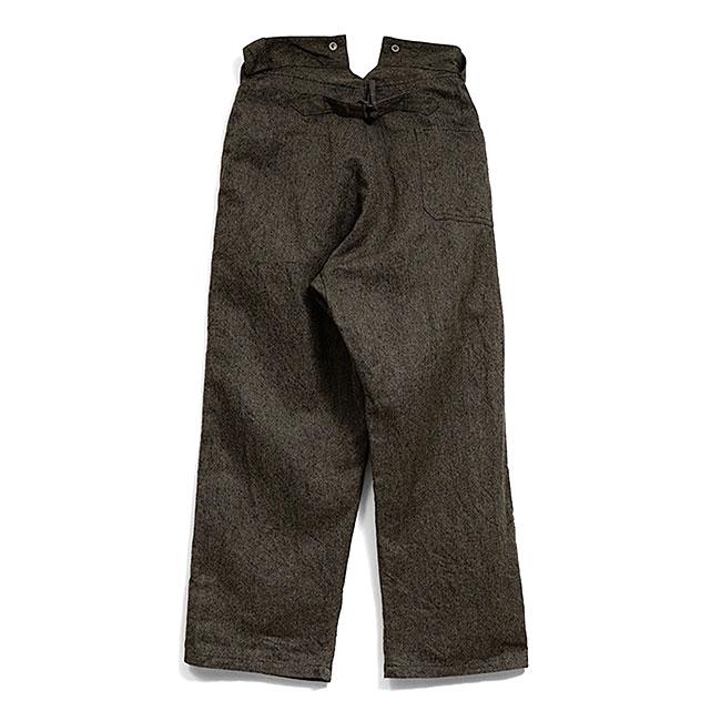 Nigel Cabourn ナイジェルケーボン フレンチワーク ワイドパンツ リネン 80520050002 麻 メンズの画像