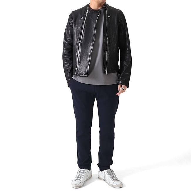 08sircus 型押し シングルライダース カーフレザージャケット 08sircus 型押し シングルライダース カーフレザージャケット