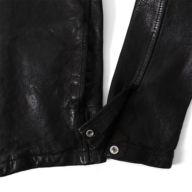 08sircus 型押し シングルライダース カーフレザージャケット 08sircus 08 sircus 08サーカス シングル レザージャケット