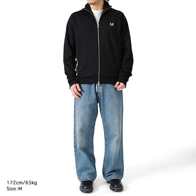 現行品　フレッドペリー　トラックジャケット　ツインティップ　ジップ　ターコイズ 別注】＜FRED PERRY＞ツインティップ ジップ トラックジャケット