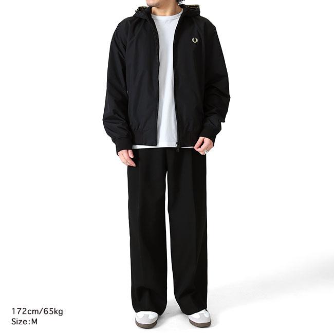 FREPERRY フード付きブラックジャケット 楽天市場】フレッドペリー FRED PERRY ジャケット メンズ フーデッド