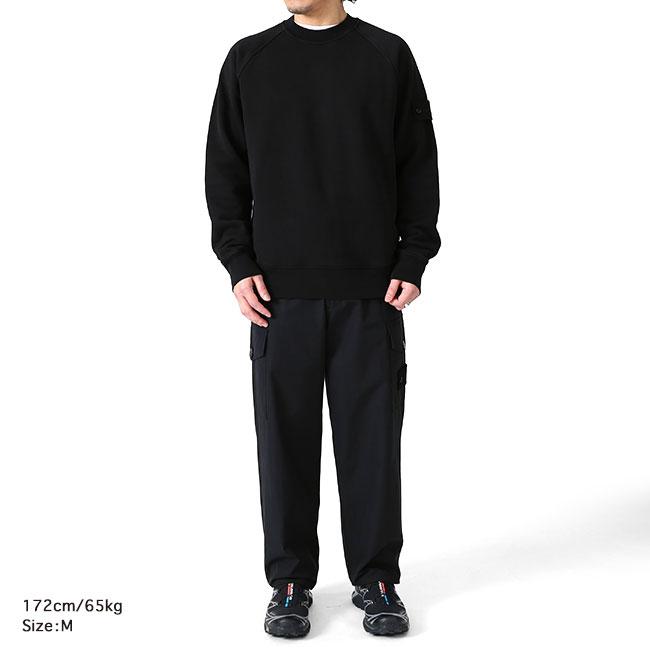 STONE ISLAND GHOST ストーンアイランド ゴースト クルーネック スウェット 6100028 黒 トレーナー メンズの画像