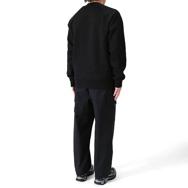 STONE ISLAND GHOST ストーンアイランド ゴースト クルーネック スウェット 6100028 黒 トレーナー メンズの画像