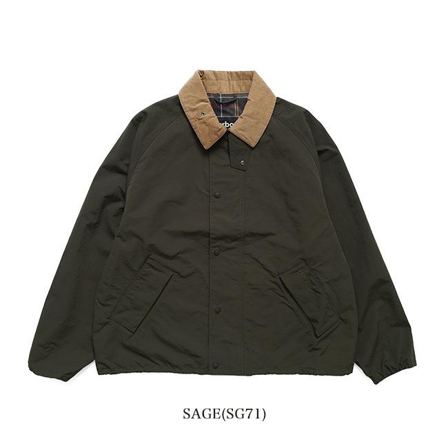 Barbour バブアー TRANSPORT NYLON トランスポート ナイロンジャケット MCA1106 セージ メンズの画像