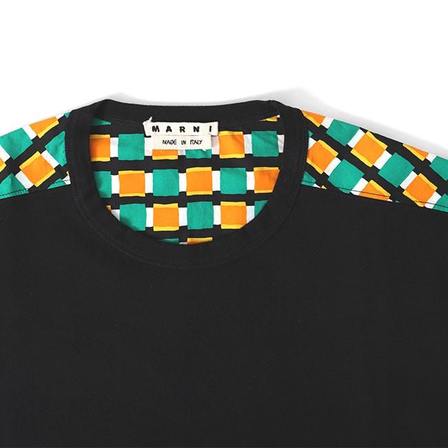 MARNI マルニ 切り替え Tシャツ HUMU0009Q0 STJ268 半袖Tシャツ MARNI マルニ 切り替え Tシャツ HUMU0009Q0 STJ268 半袖Tシャツ