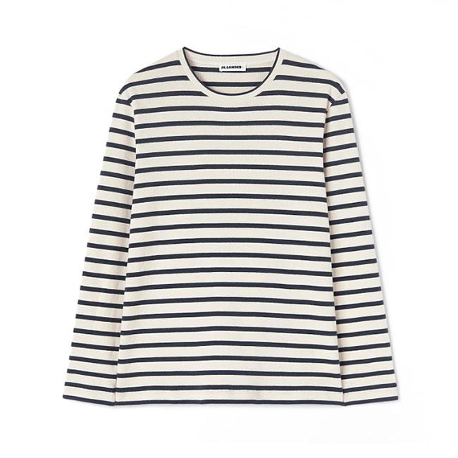JIL SANDER+ ジルサンダープラス ボーダー Tシャツ ロンT J47NH0002