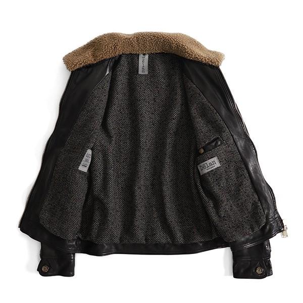 Delan デラン CARL カール A2 ボア付き レザージャケット Delan デラン CARL カール A2 ボア付き レザージャケット
