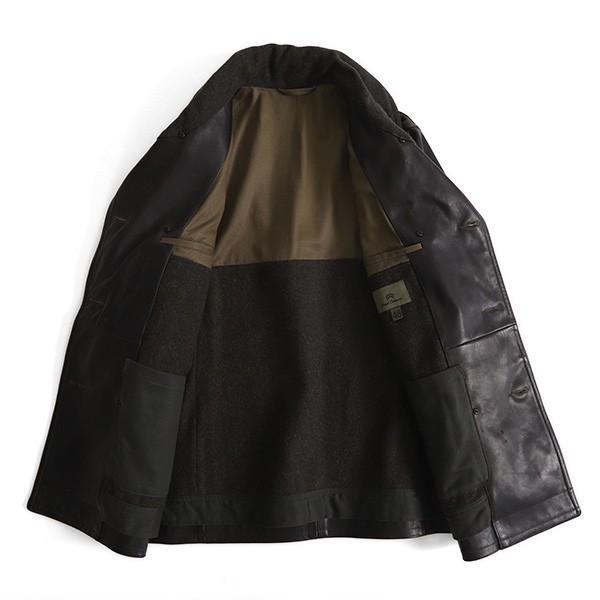 【状態良好】ナイジェルケーボン レザーコート 本革 ブラウン カーコート AW19の名品を 》LEATHER CAR COAT – ナイジェル・ケーボン