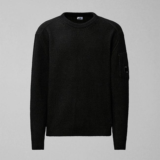 C.P. Company シーピーカンパニー フリース ニットセーター 19CMKN307A メンズの画像