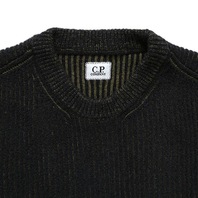 C.P. Company シーピーカンパニー フリース ニットセーター 19CMKN307A メンズの画像