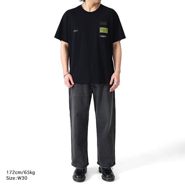 Maison Margiela メゾンマルジェラ ストレート クロップドジーンズ S50LA0245 S30842 ジーパン ブラックデニム メンズの画像