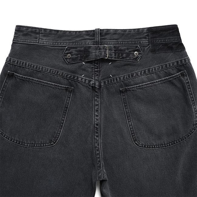 Maison Margiela メゾンマルジェラ ストレート クロップドジーンズ S50LA0245 S30842 ジーパン ブラックデニム メンズの画像