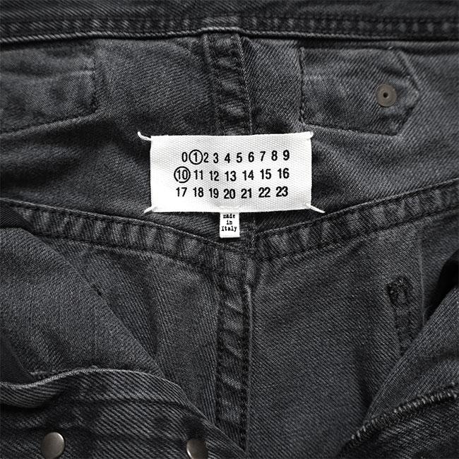 Maison Margiela メゾンマルジェラ ストレート クロップドジーンズ S50LA0245 S30842 ジーパン ブラックデニム メンズの画像