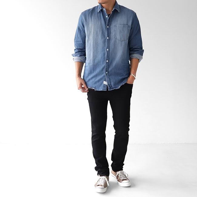 Frank Eileen フランク アイリーン Luke Fdwd ルーク ウォッシュド デニムシャツ ダメージ メンズ Golden State 通販 Paypayモール