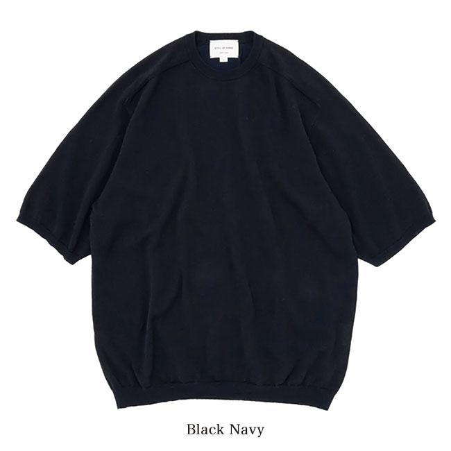 Still By Hand スティルバイハンド 12G リネン混 ニットTシャツ KN02241 半袖Tシャツ メンズ｜golden-state｜02