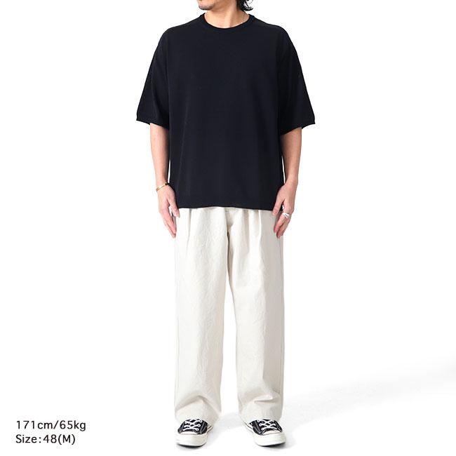 Still By Hand スティルバイハンド 12G リネン混 ニットTシャツ