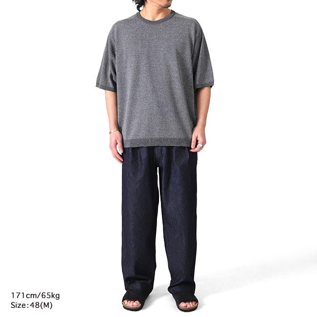 Still By Hand スティルバイハンド 12G リネン混 ニットTシャツ
