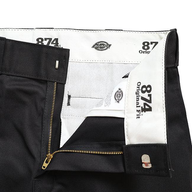 HTC × Dickies エイチティーシー ディッキーズ DOUBLE CHAIN 874 フラワースタッズ ターコイズ ワークパンツ ブラック コラボ メンズの画像