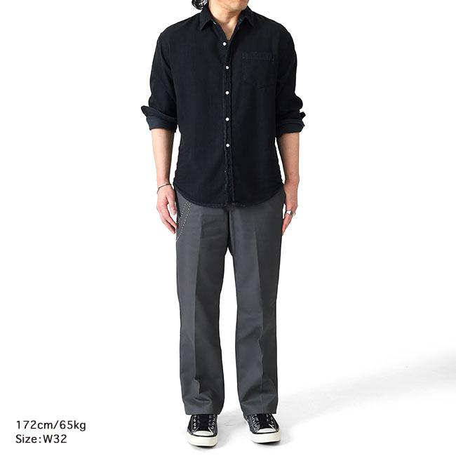 HTC × Dickies エイチティーシー ディッキーズ DOUBLE CHAIN 874 フラワースタッズ ターコイズ ワークパンツ チャコール コラボ メンズの画像