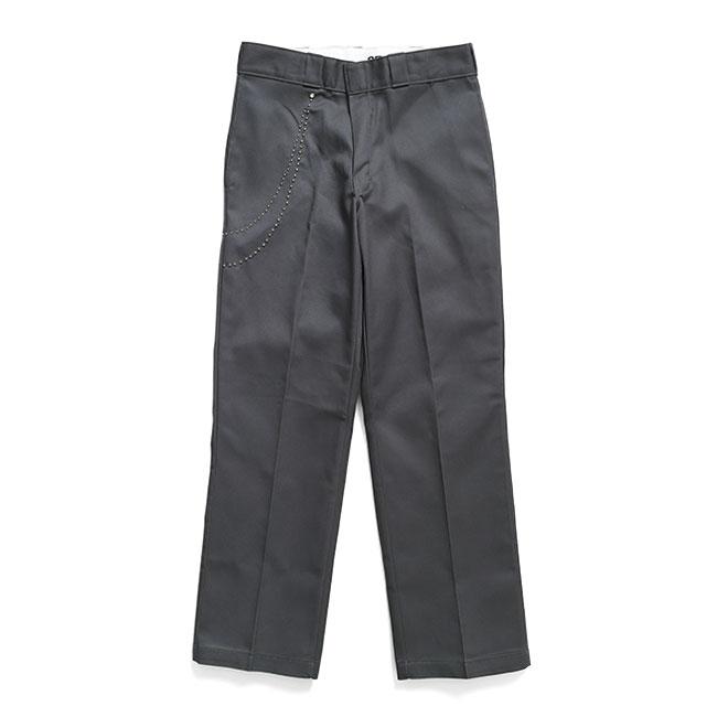 HTC × Dickies エイチティーシー ディッキーズ DOUBLE CHAIN 874 フラワースタッズ ターコイズ ワークパンツ チャコール コラボ メンズの画像