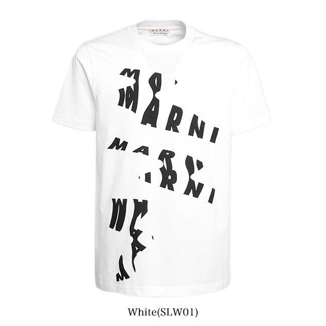 MARNI マルニ ロゴパーカー 半袖 マンツーマンTシャツ MARNI - マルニ MARNI ロゴプリント Tシャツ オーバーフィット