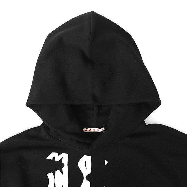 MARNI / パーカー/46/コットン/BLK/FUMU0067P5 USCU20 MARNI マルニ オーバーサイズ ロゴグラフィック スウェットパーカー