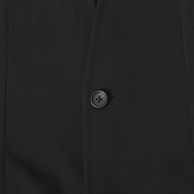 RAINMAKER 黒 ノーカラーシングルボタンジャケット RAINMAKER | レインメイカー | ノーカラージャケット