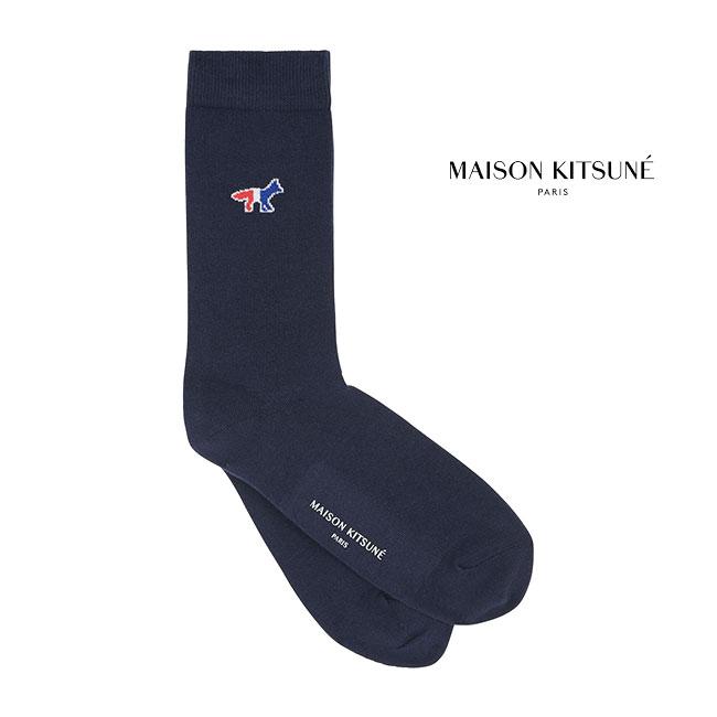 Maison Kitsune メゾンキツネ トリコロール フォックスロゴ ソックス