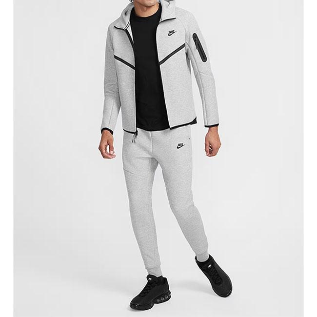 NIKE テックフリース XS パーカー Nike Tech フリースパーカー＆ジョガーセット＊グレー/ブラック