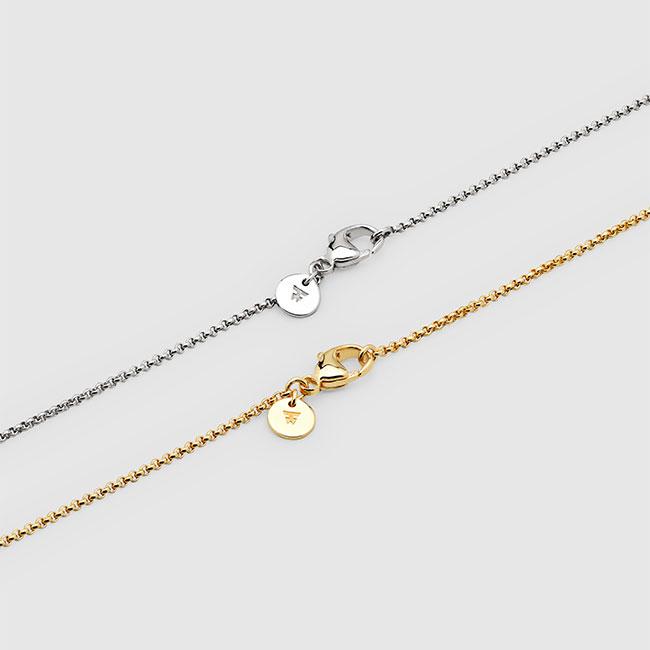 tomwood トムウッド　オニキス、ゴールドネックレス TOMWOOD トムウッド 9K Cushion Pendant Onyx Gold 100363
