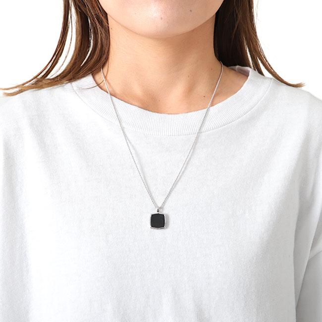 TOMWOOD トムウッド Cushion Pendant Onyx シルバー クッション オニキス ペンダント ネックレス 銀 ギフト プレゼント｜golden-state｜02