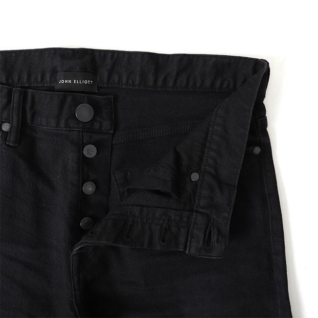 JOHN ELLIOTT（ジョンエリオット） ストレッチ ブラックジーンズ 