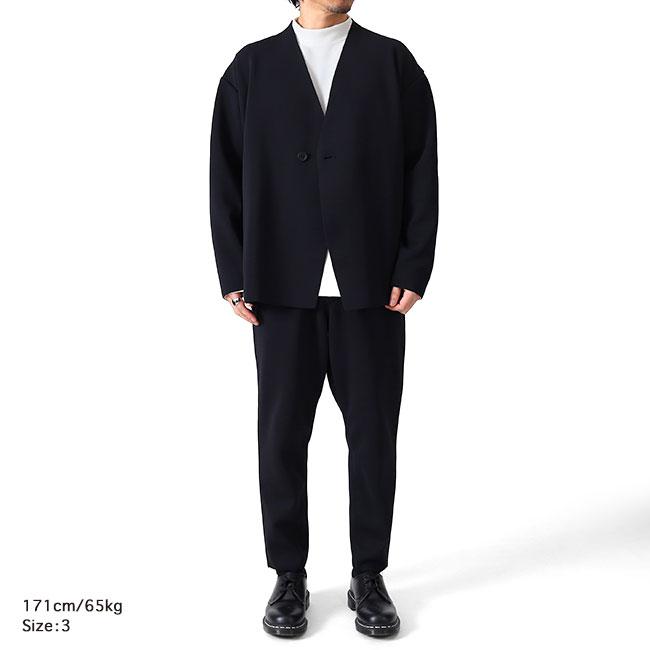 CFCL シーエフシーエル MILAN COLLARLESS DOUBLE BREASTED BOXY JACKET