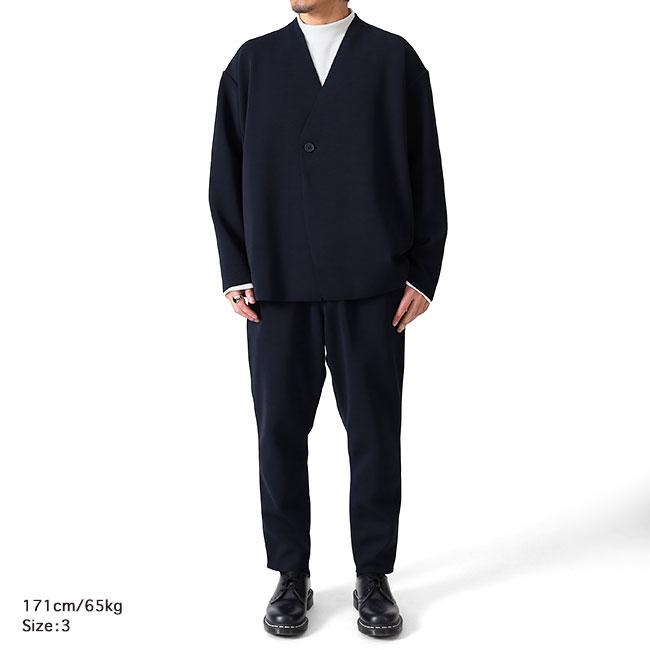 CFCL シーエフシーエル MILAN COLLARLESS DOUBLE BREASTED BOXY JACKET