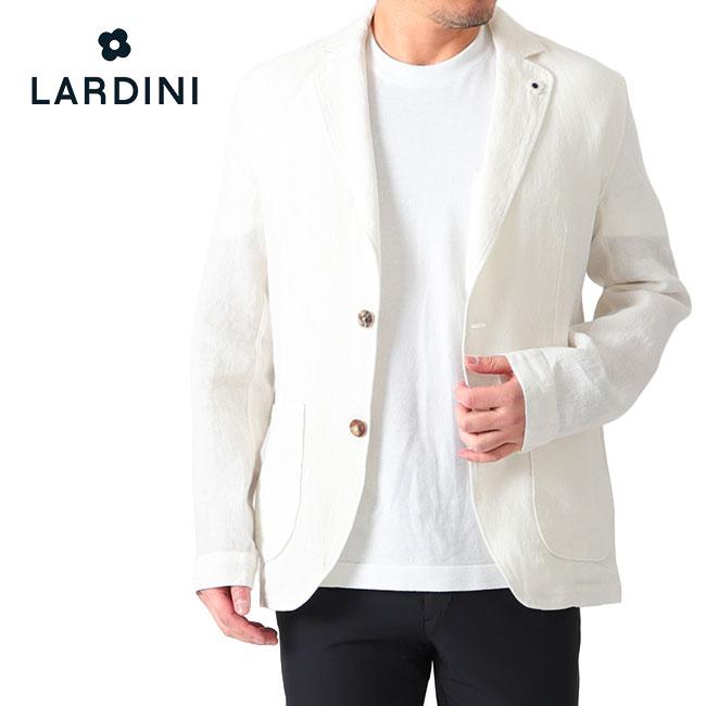 LARDINI ラルディーニ リネン 2B テーラード シャツジャケット LARDINI ラルディーニ リネン 2B テーラード シャツジャケット