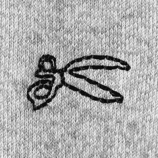 DENHAM デンハム LOOP HOODY シザーロゴ刺繍 プルオーバー スウェット