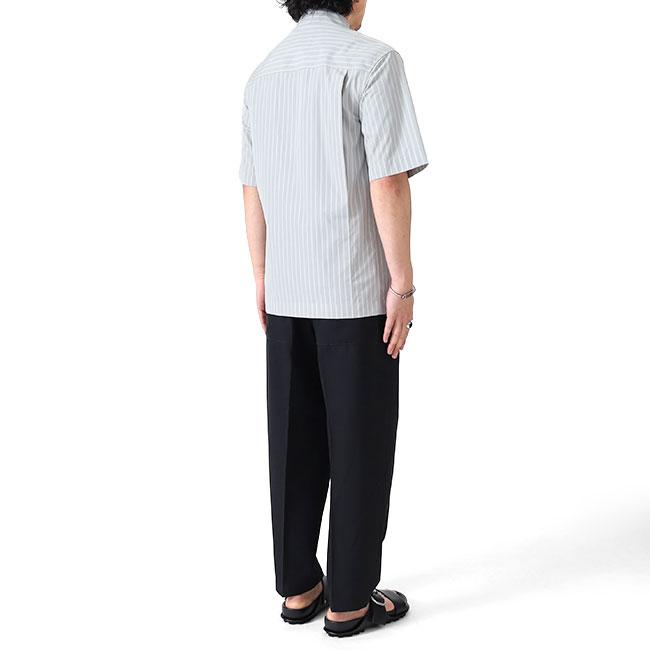 JIL SANDER ジルサンダー コットンポプリン ストライプシャツ