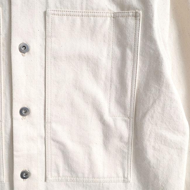 ジルサンダープラス 美品 ボックス シルエット プルオーバー シャツ トップス レディース ホワイト S 24年 J40DL0134 S SALE] JIL SANDER+ ジルサンダープラス オーバーサイズ 生成り デニム