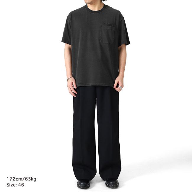 MARNI マルニ Marniパッチ ガーメントダイ 胸ポケット Tシャツ HUMU0358GX USCY94 黒 ブラック 半袖Tシャツ メンズの画像