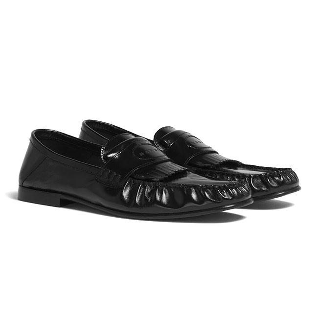 MARNI マルニ レザータッセルローファー MOMR008001 P4574 黒 ブラック ミュール メンズの画像