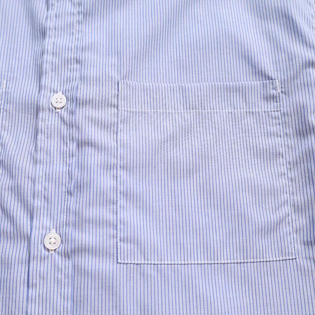 STILL BY HAND スティルバイハンド ストライプ バンドカラーシャツ