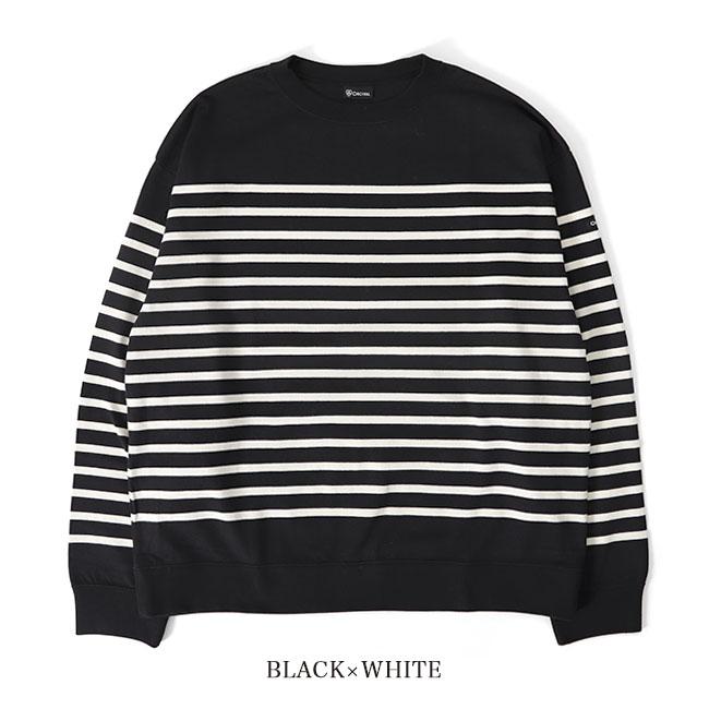 SALE] ORCIVAL オーシバル パネルボーダー ボートネック