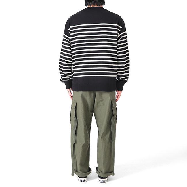 TIME SALE] ORCIVAL オーシバル パネルボーダー ボートネック