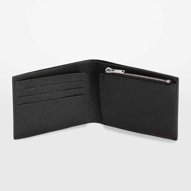 JIL SANDER ジルサンダー エンボスロゴ グレインレザー 2つ折り レザー