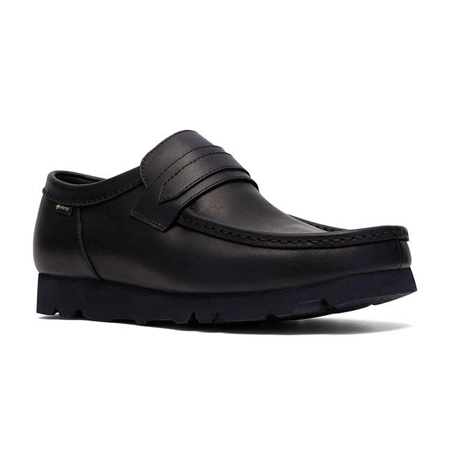 【未使用級】GEOX ローファー ゴアテックス　本革　ブラック 25cm CLARKS クラークス WallaLoafer GTX ワラローファー ゴアテックス