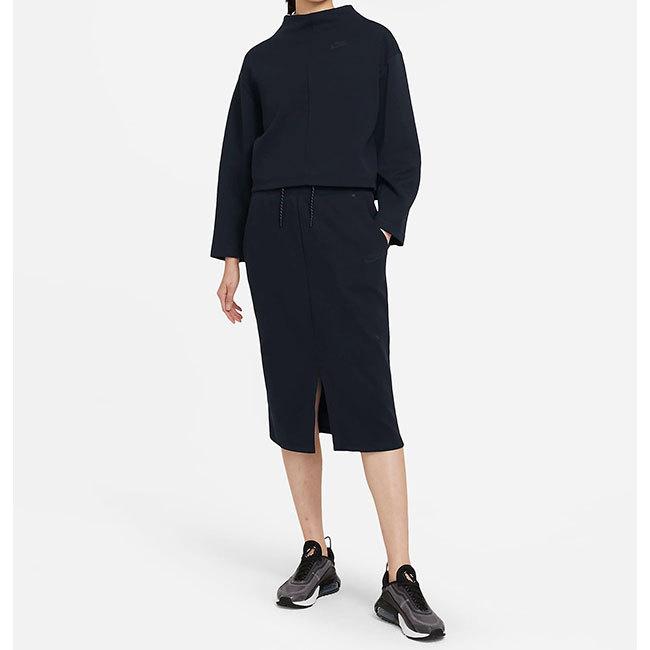 NIKE ナイキ テックフリース スカート CZ8919-010 スウェット 黒